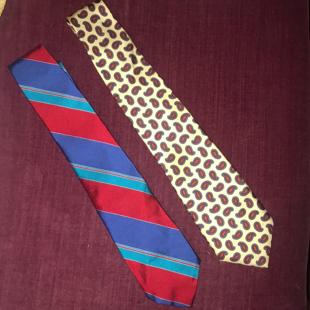Two Vintage Christian Dior ties